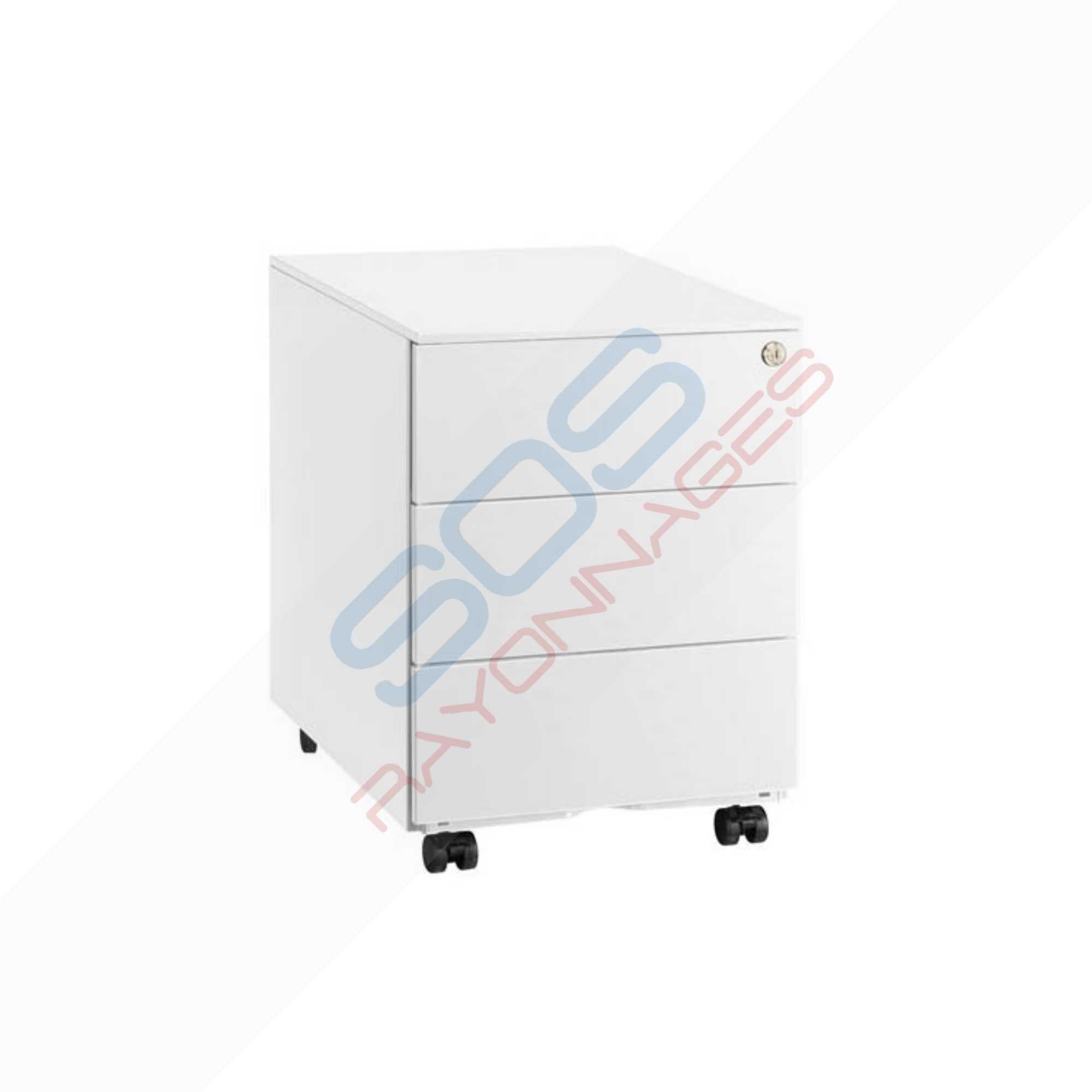 Caisson mobile métal | 3 tiroirs