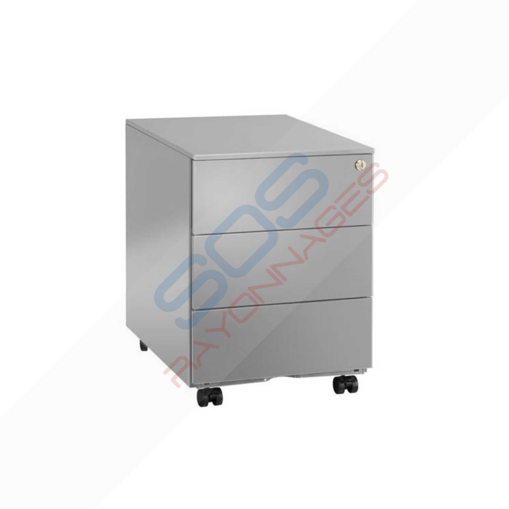 Caisson mobile métal | 3 tiroirs