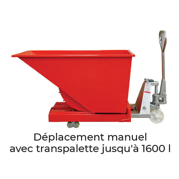 Benne auto basculante 320 à 2500 litres | SBA