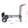 Diable chariot acier 2 en 1 | 250 et 350 kg | SRSTA2