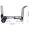 Diable chariot acier 3 en 1 | 250 et 350 kg | SRSTA3