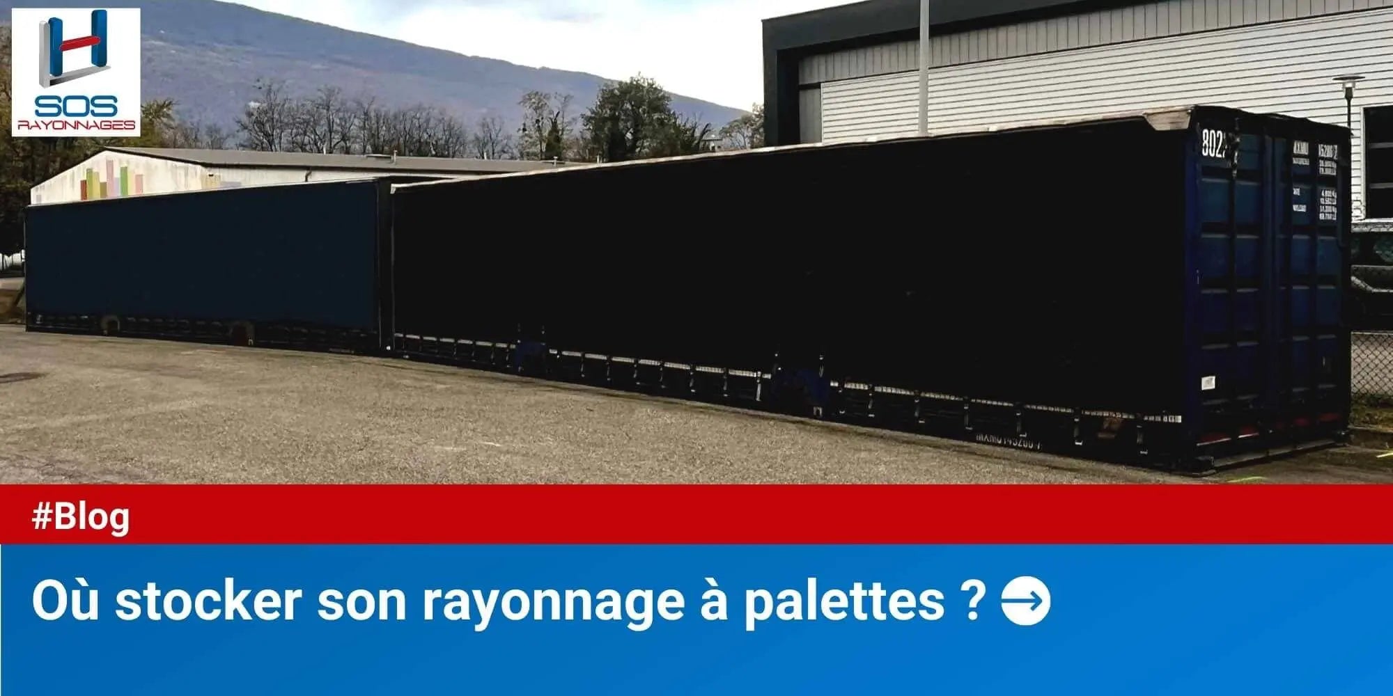 Container de stockage de rack à palette