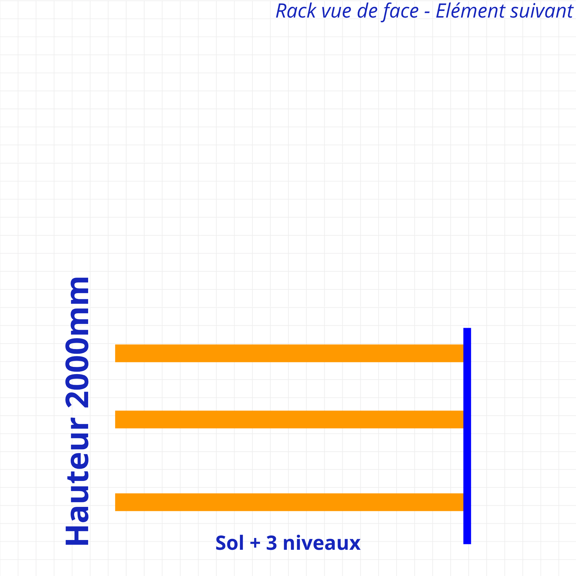 Rack à palettes d’occasion – Hauteur 2000mm