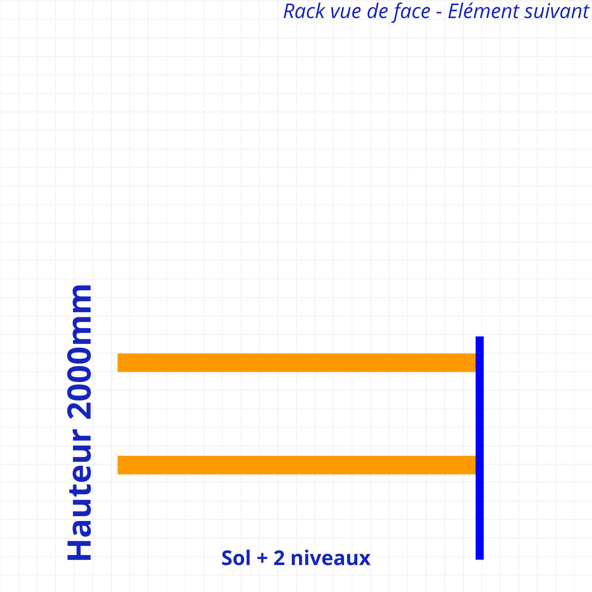 Rack à palettes d’occasion – Hauteur 2000mm