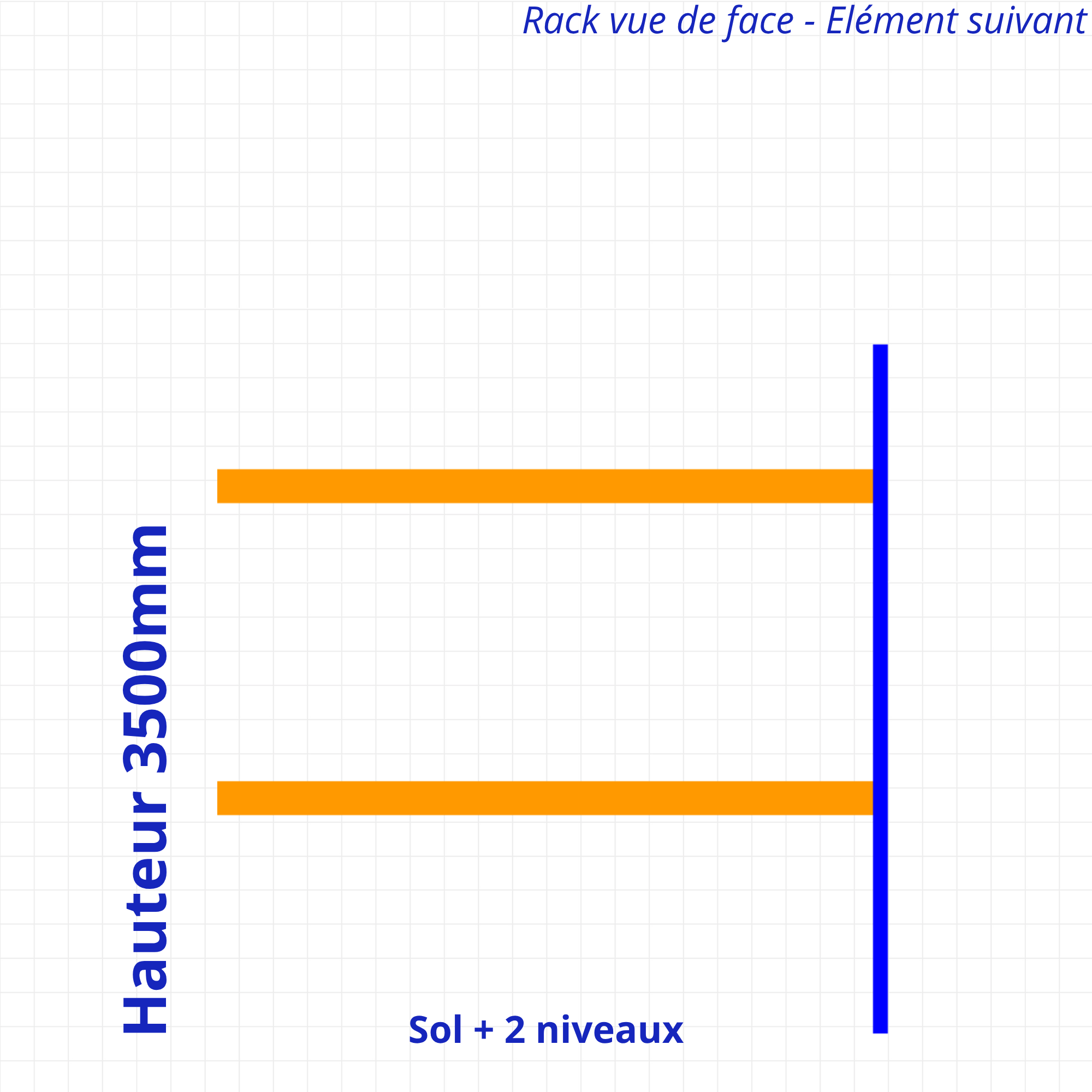 Rack à palettes d’occasion – Hauteur 3500mm
