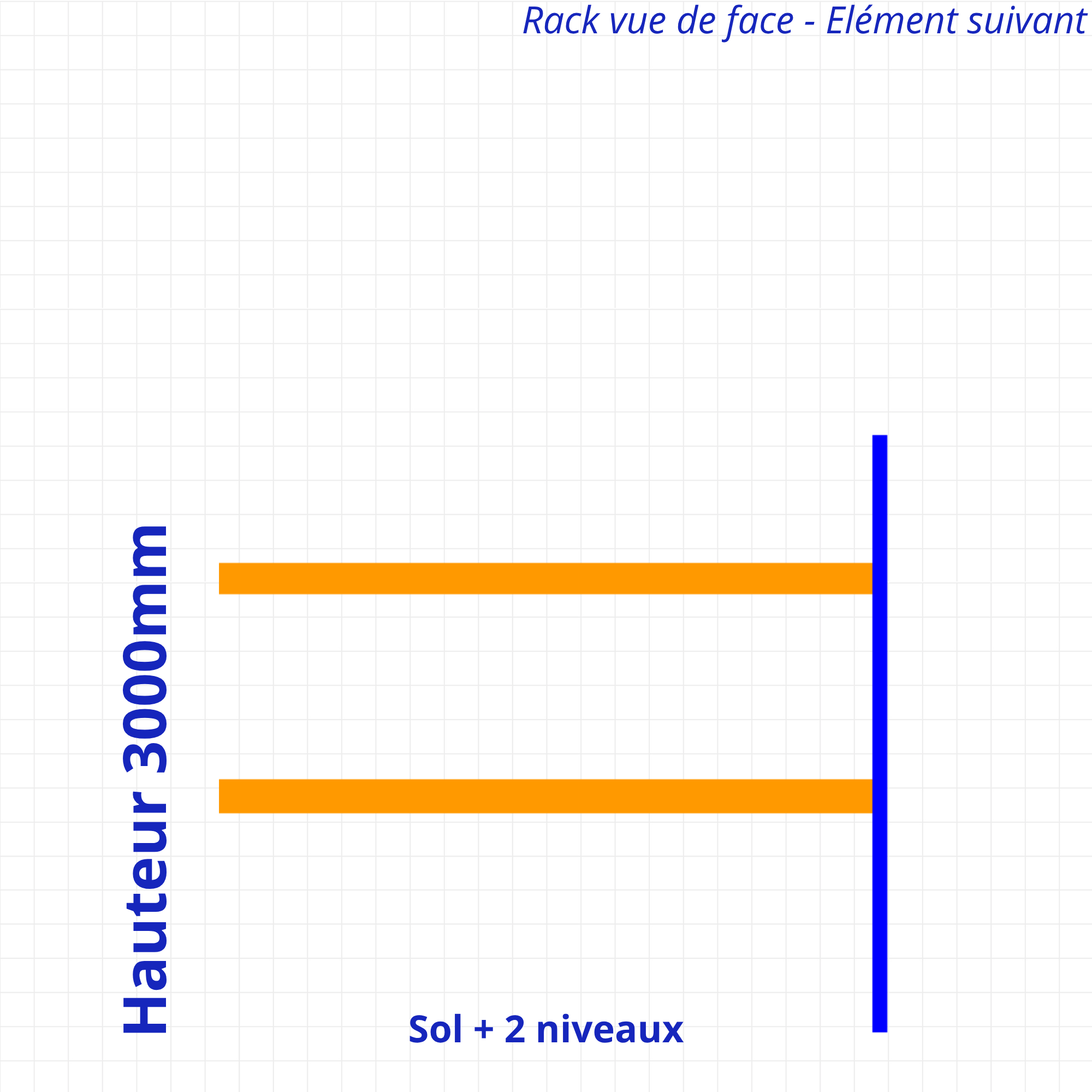 Rack à palettes d’occasion – Hauteur 3500mm
