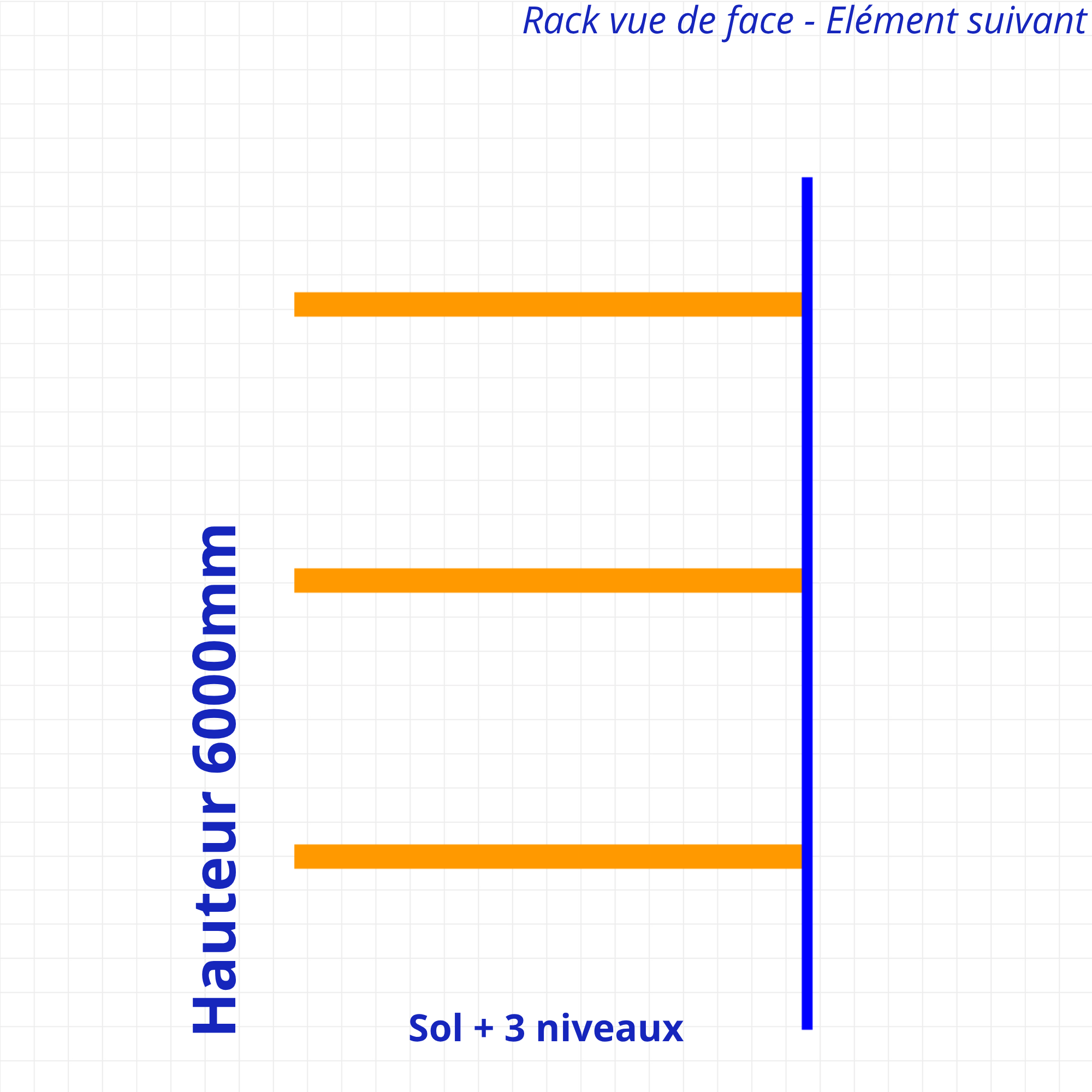 Rack à palettes d’occasion – Hauteur 6000mm