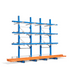 Rayonnage horizontal Cantilever Mi-Lourd C+ Double Face | 275 Kg/niveau