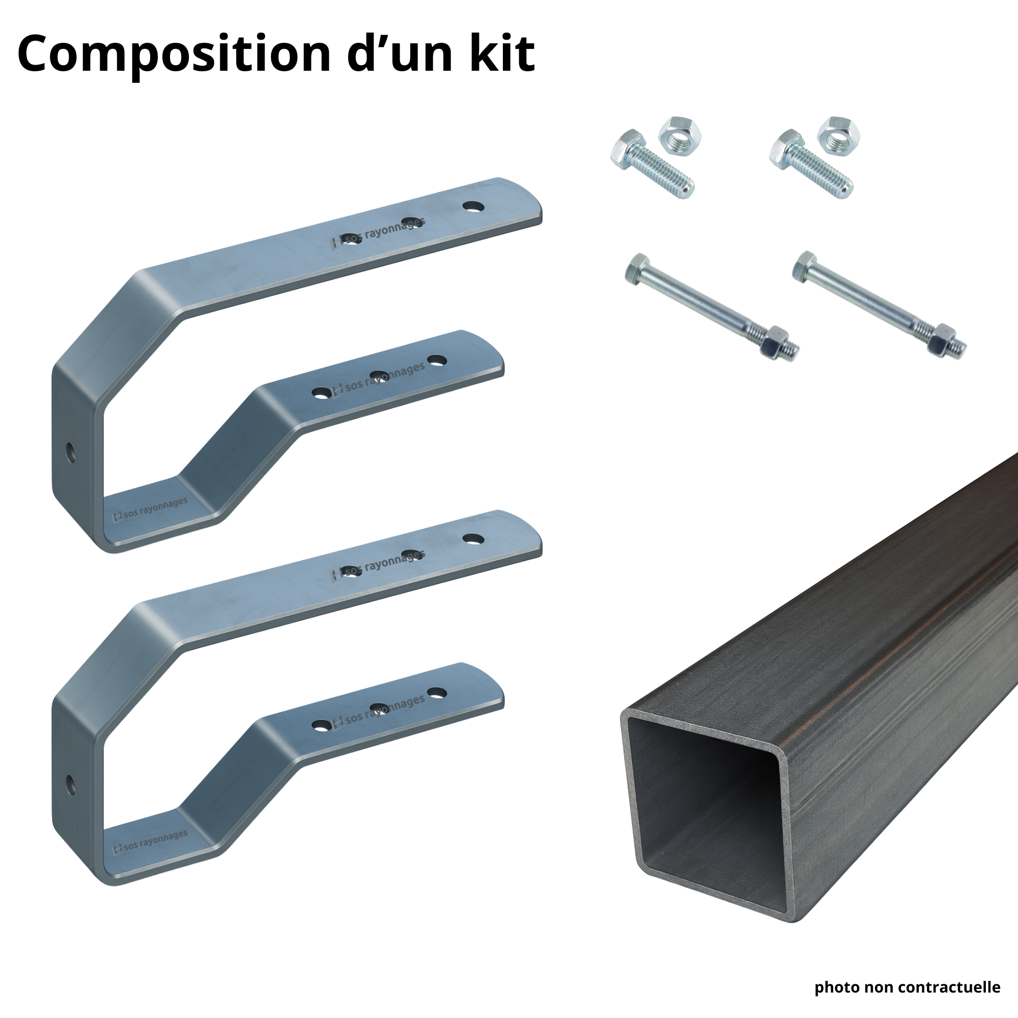 Kit Butée de palette pour rack à palettes - Compatible toutes marques