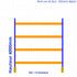 Rack à palettes d’occasion H4000mm + Lisse 3600mm sosrayonnages