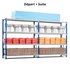Rayonnage Mi-Lourd Peint Z60 H4000mm | 475 Kg