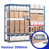 Rayonnage tubulaire Isorel bois ERIUS | H2000mm - 180 Kg/niveau