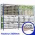 Rayonnage tubulaire Isorel bois ERIUS PLUS | H2600mm - 300 Kg/niveau