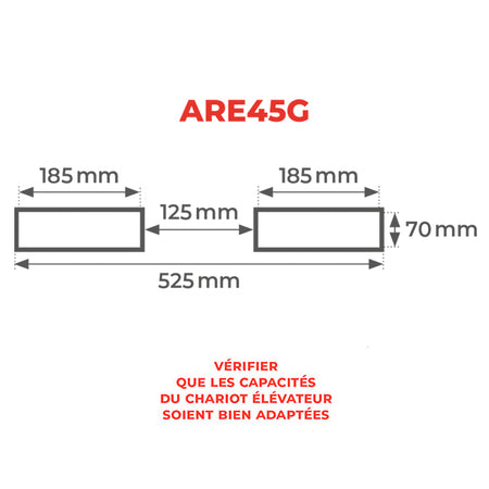 Potence télescopique inclinable 4500 kg | SRARE45G