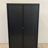 Armoire haute en métal avec portes coulissantes | Bureau, atelier, garage | Occasion | 120cm