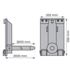 Eperon charge cylindrique sur tablier 510 kg | SREPG500A