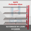 Rayonnage Mi Lourd occasion | PROVOST | Profondeur 50 cm | Suite