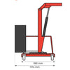 Grue d’atelier porte-à-faux rotative manuelle 500 kg | SRSCP05M