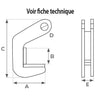 Pince à prise horizontale pour tube acier ou béton 1500 et 3000 kg | SRTPH
